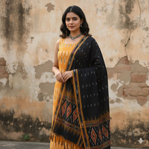 Pochampally Ikat Dress Material