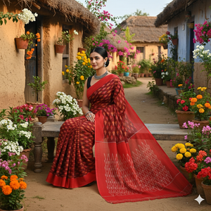 Pochampally Ikat loom Cotton