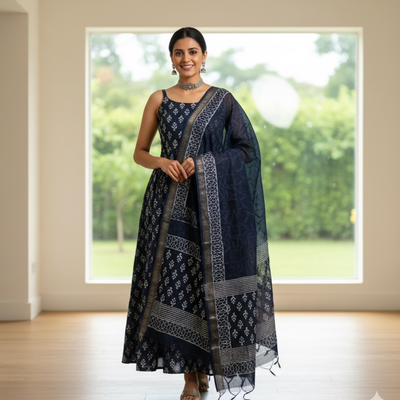 Bagru Dress Material