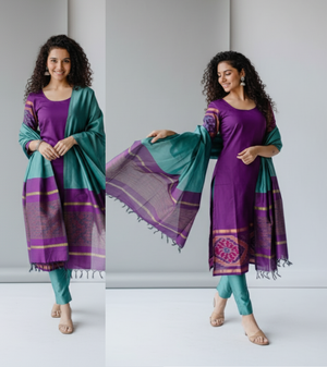 Pochampally Ikat Silk Cotton Dress