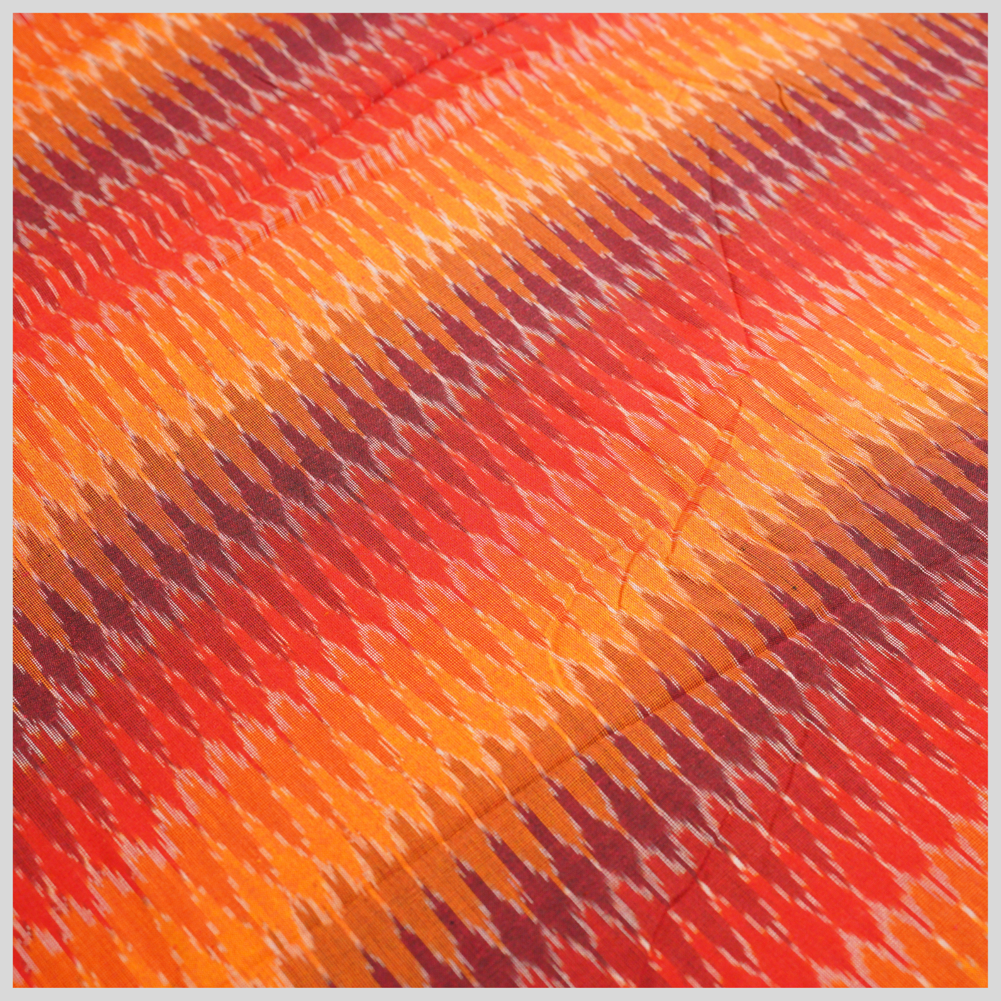 RED - COTTON POCHAMPALLY IKAT FABRIC 12