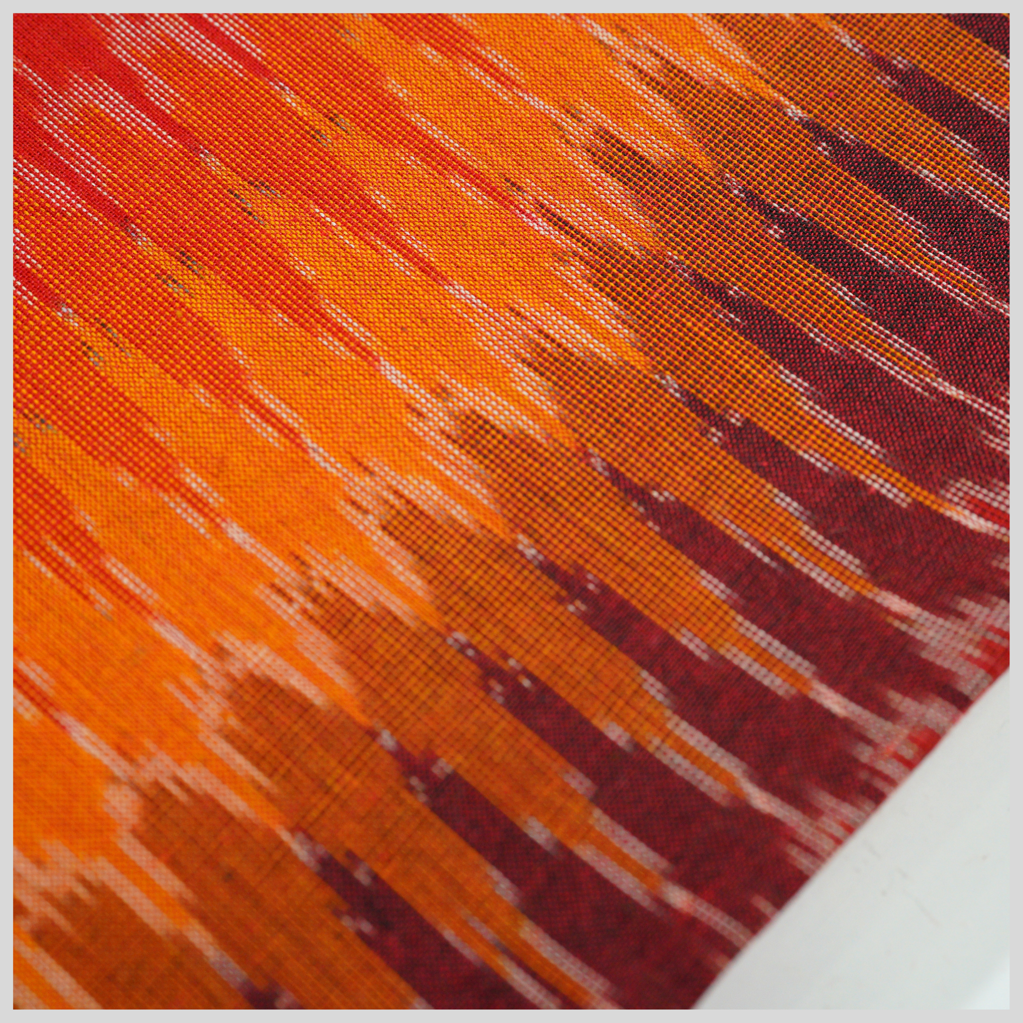 RED - COTTON POCHAMPALLY IKAT FABRIC 12