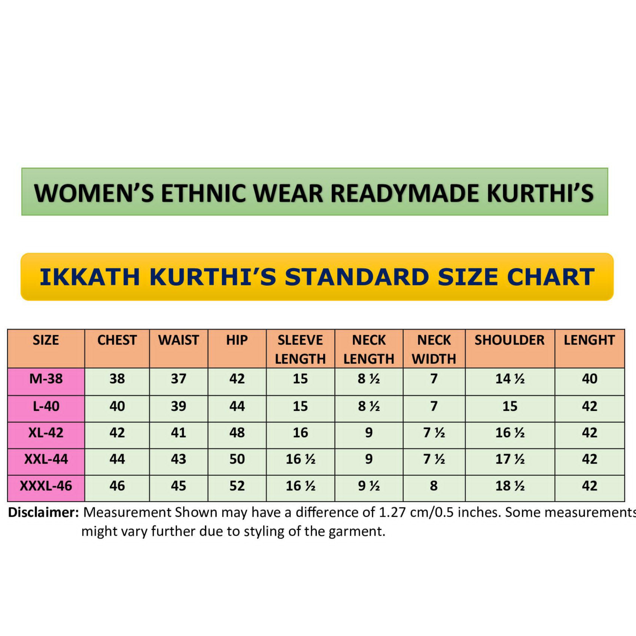 GREEN - IKAT WEAVE COTTON LONG KURTA 20