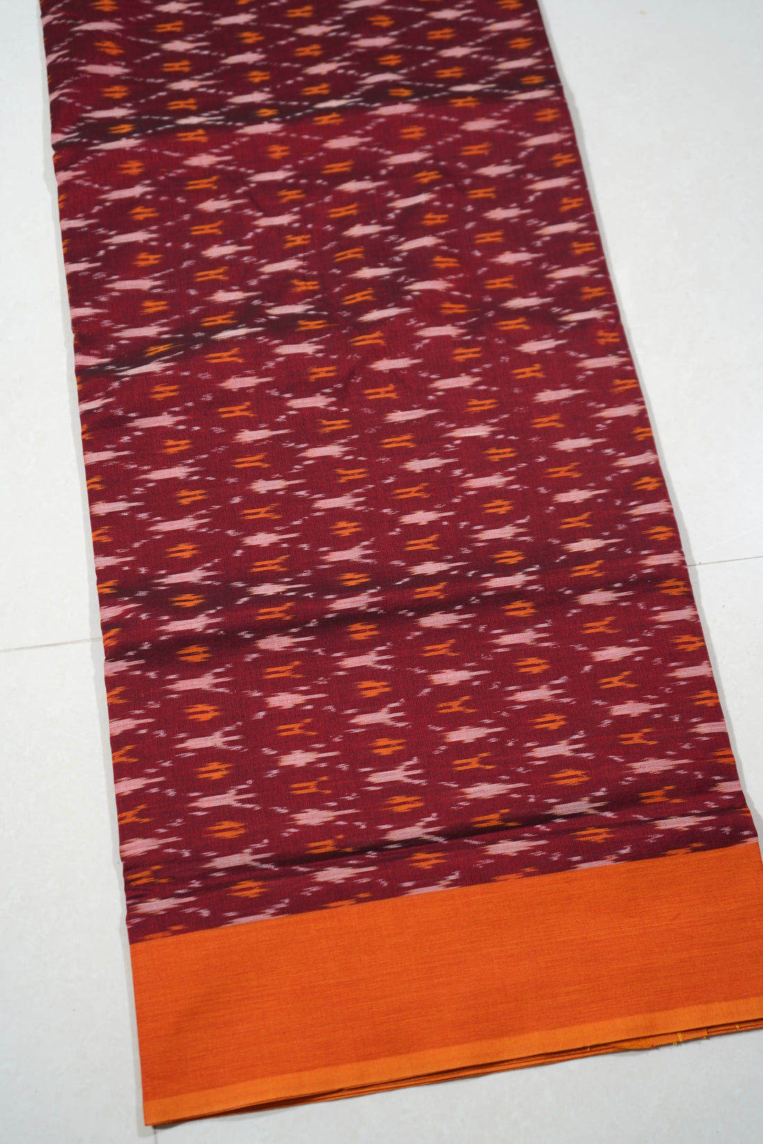 Multicolor - MERCERISED COTTON HANDLOOM POCHAMPALLY IKAT SAREE 05