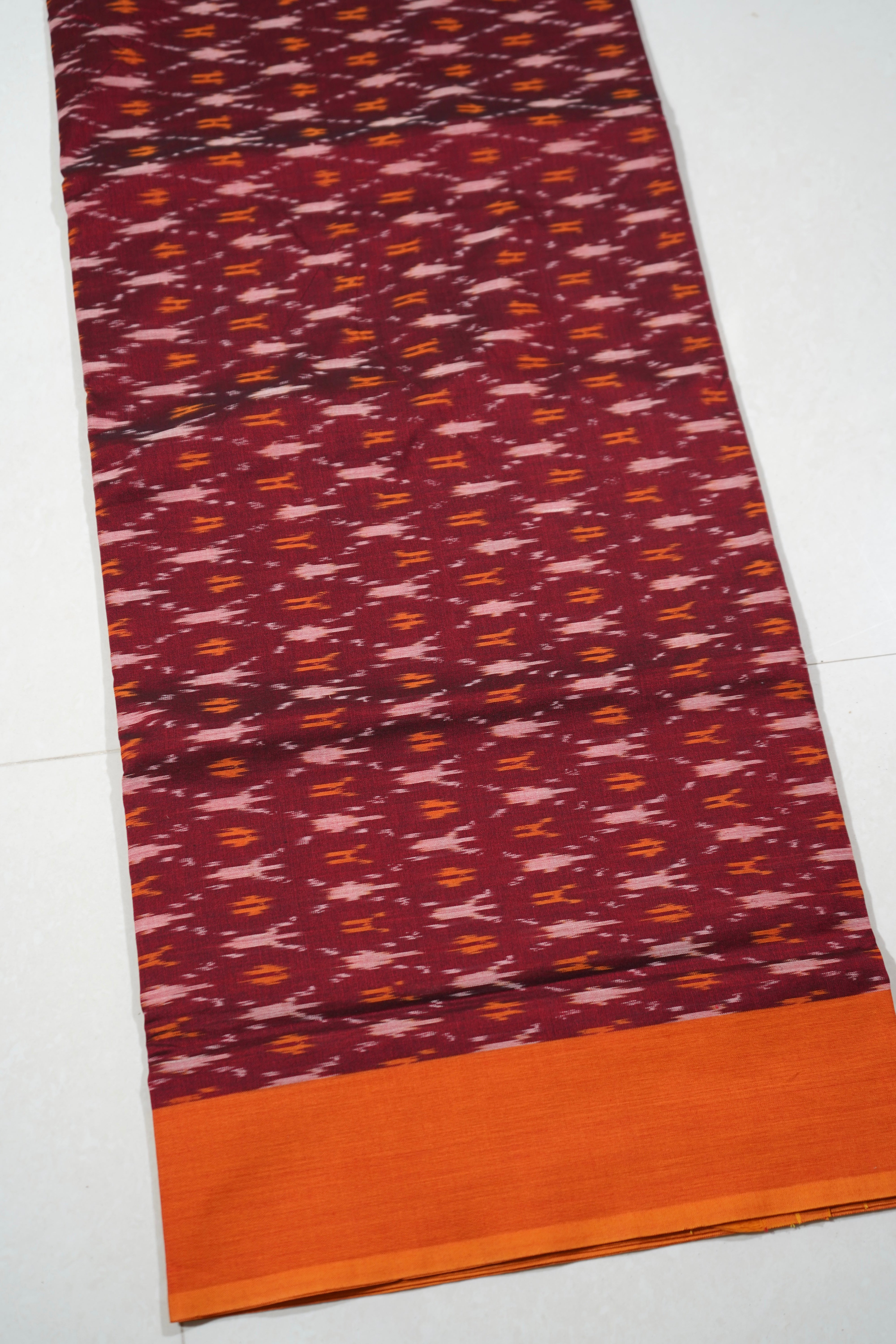 Multicolor - MERCERISED COTTON HANDLOOM POCHAMPALLY IKAT SAREE 05