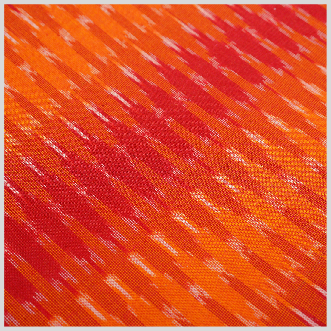 RED - COTTON POCHAMPALLY IKAT FABRIC 05