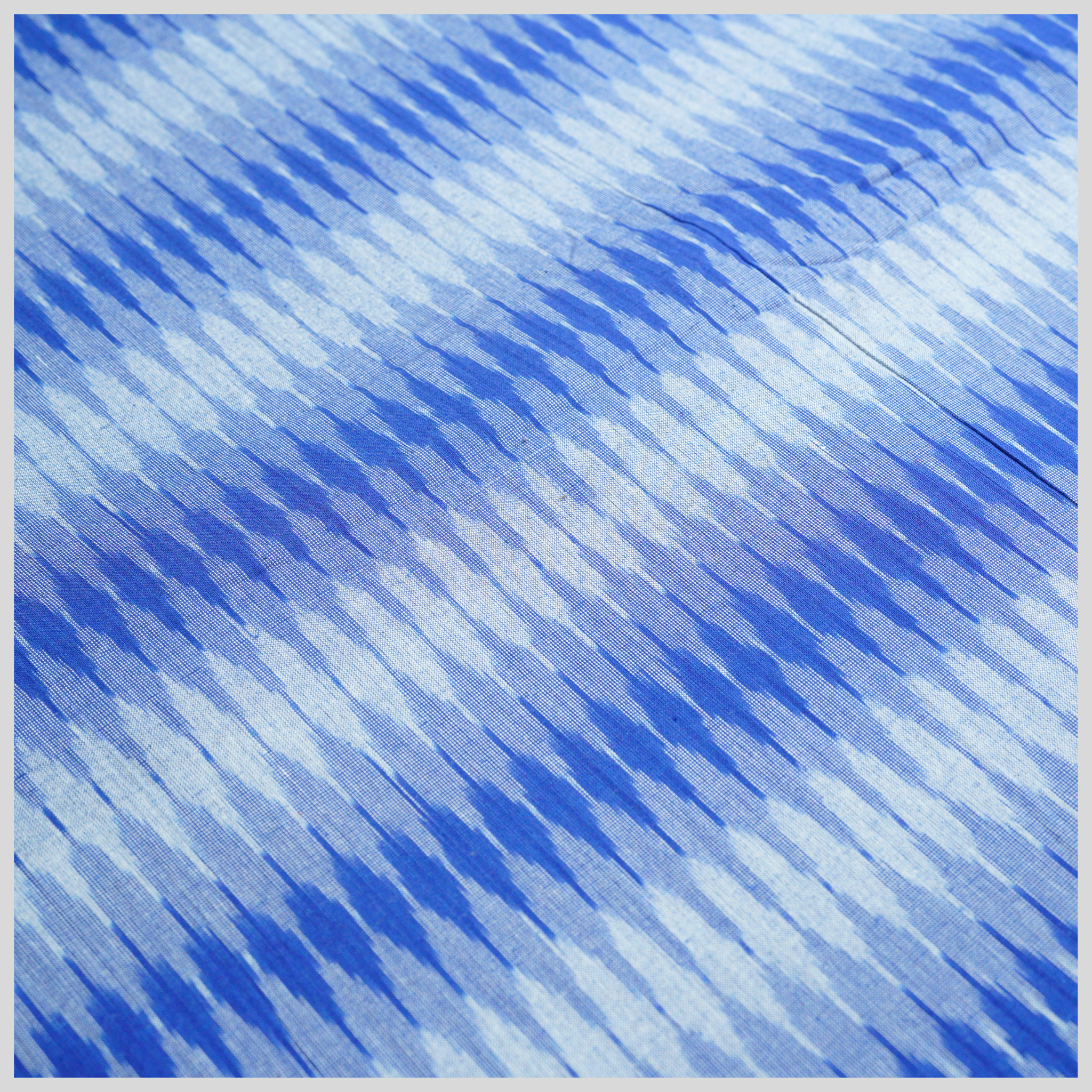 BLUE - COTTON POCHAMPALLY IKAT FABRIC 16