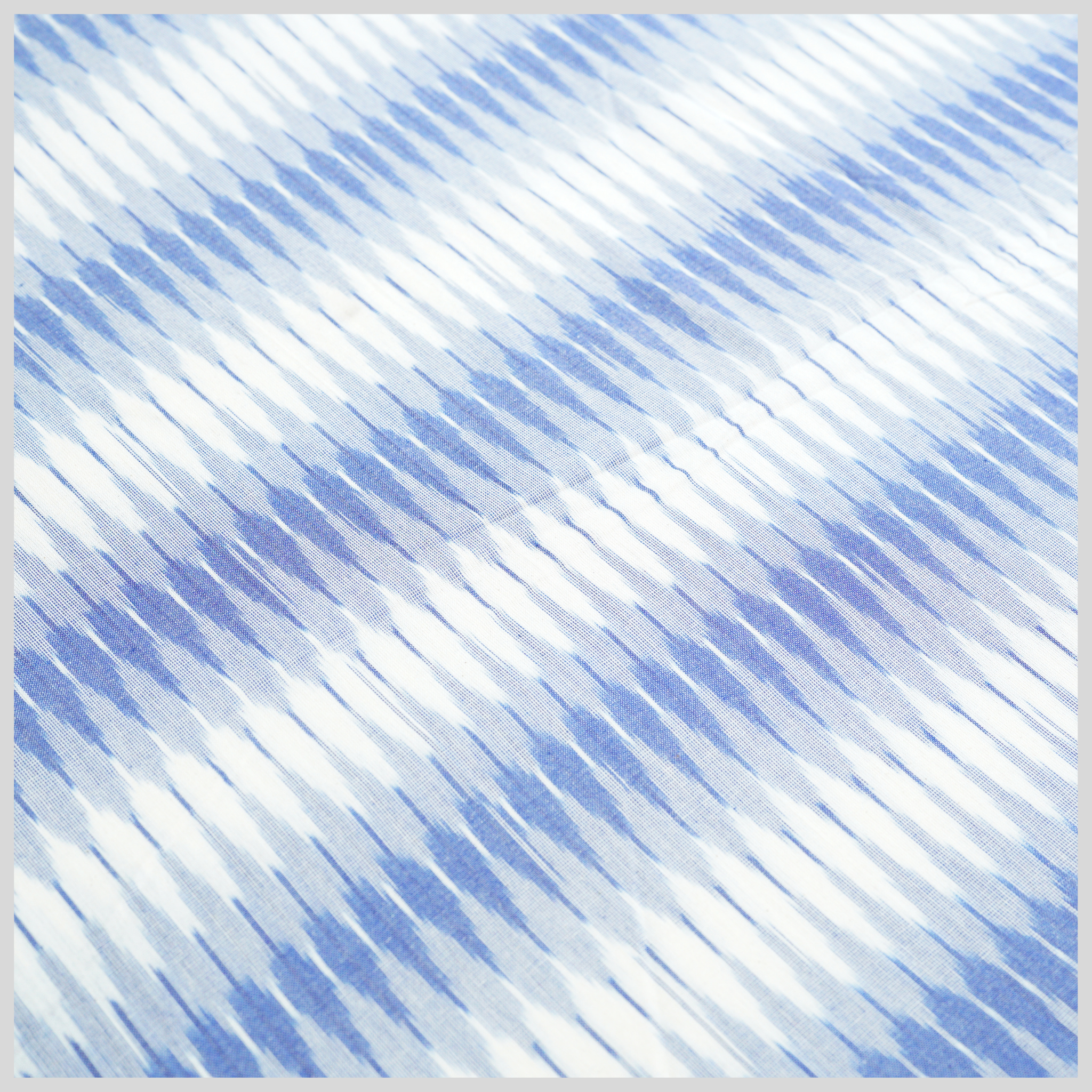 BLUE - COTTON POCHAMPALLY IKAT FABRIC 09