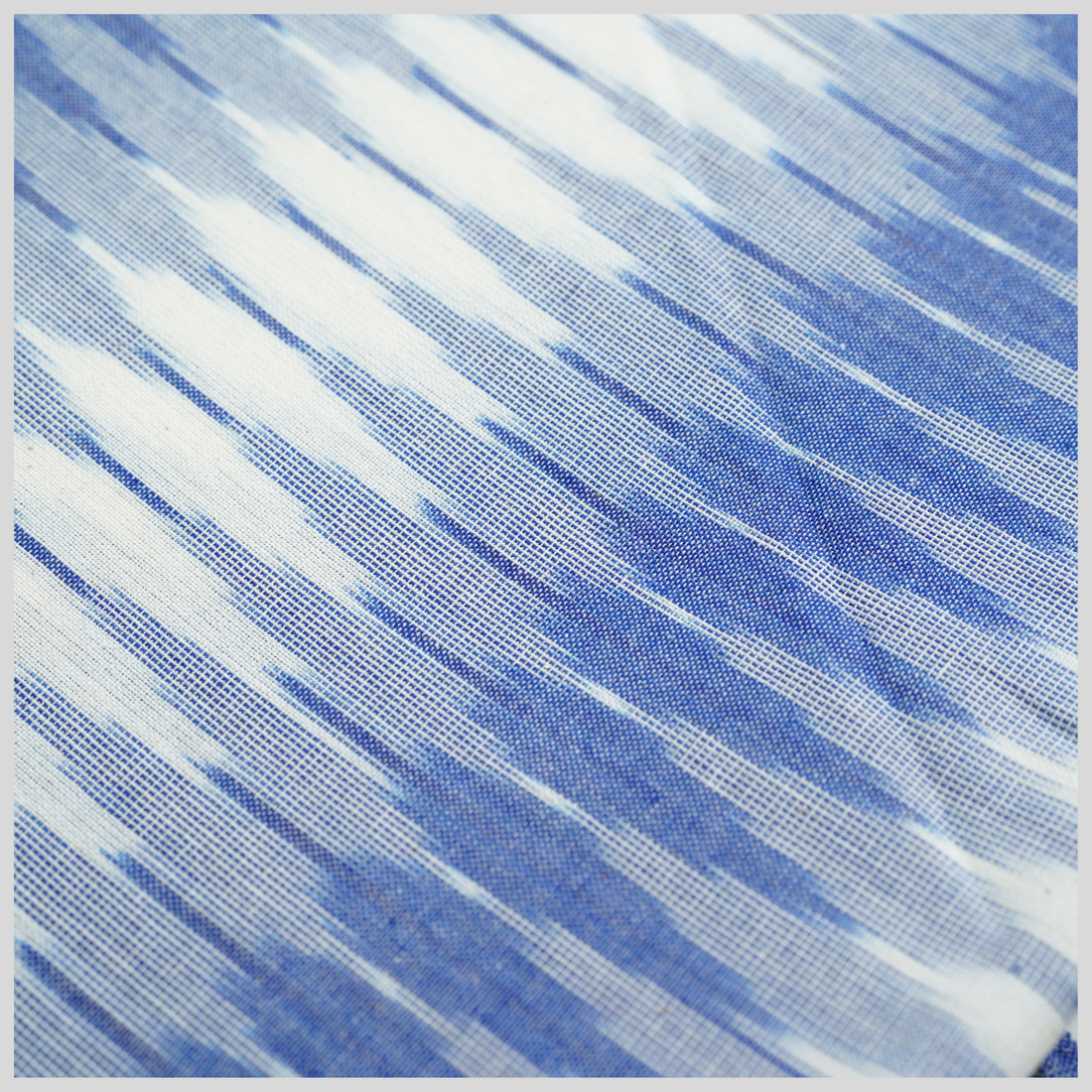 BLUE - COTTON POCHAMPALLY IKAT FABRIC 09