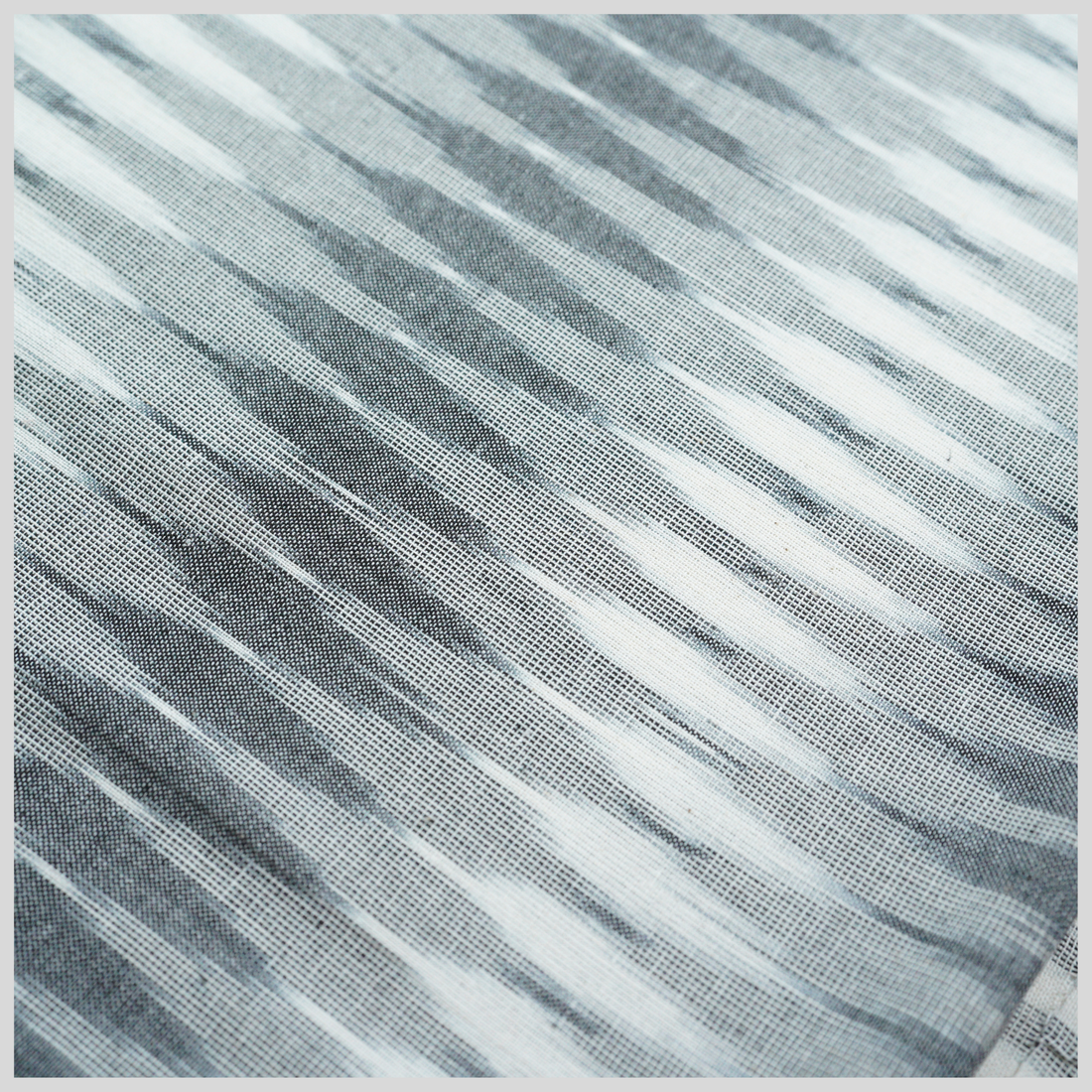 White - COTTON POCHAMPALLY IKAT FABRIC 01