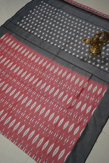 Multicolor - MERCERISED COTTON HANDLOOM POCHAMPALLY IKAT SAREE 08