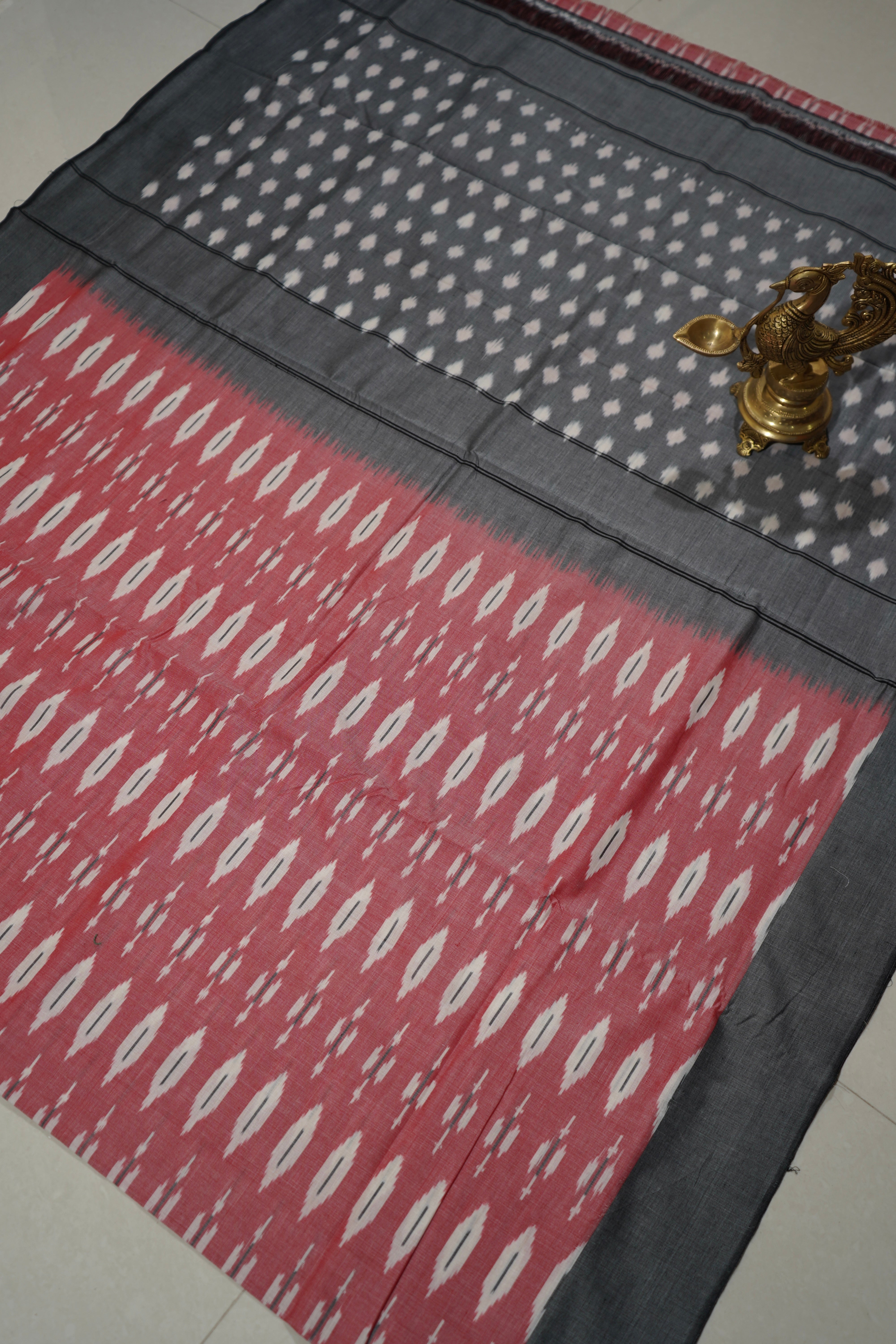 Multicolor - MERCERISED COTTON HANDLOOM POCHAMPALLY IKAT SAREE 08