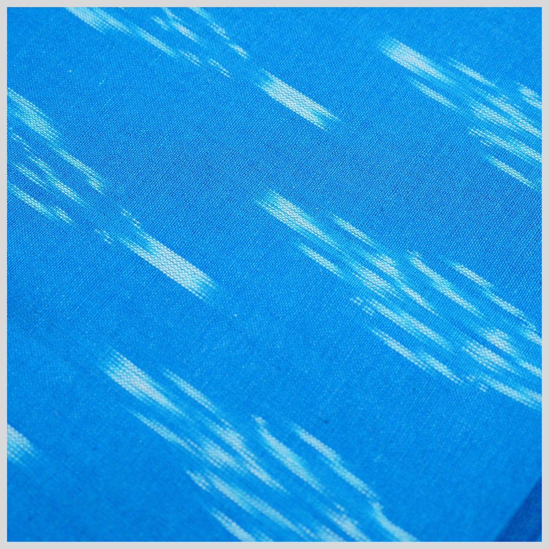 SKYBLUE - COTTON POCHAMPALLY IKAT FABRIC 11