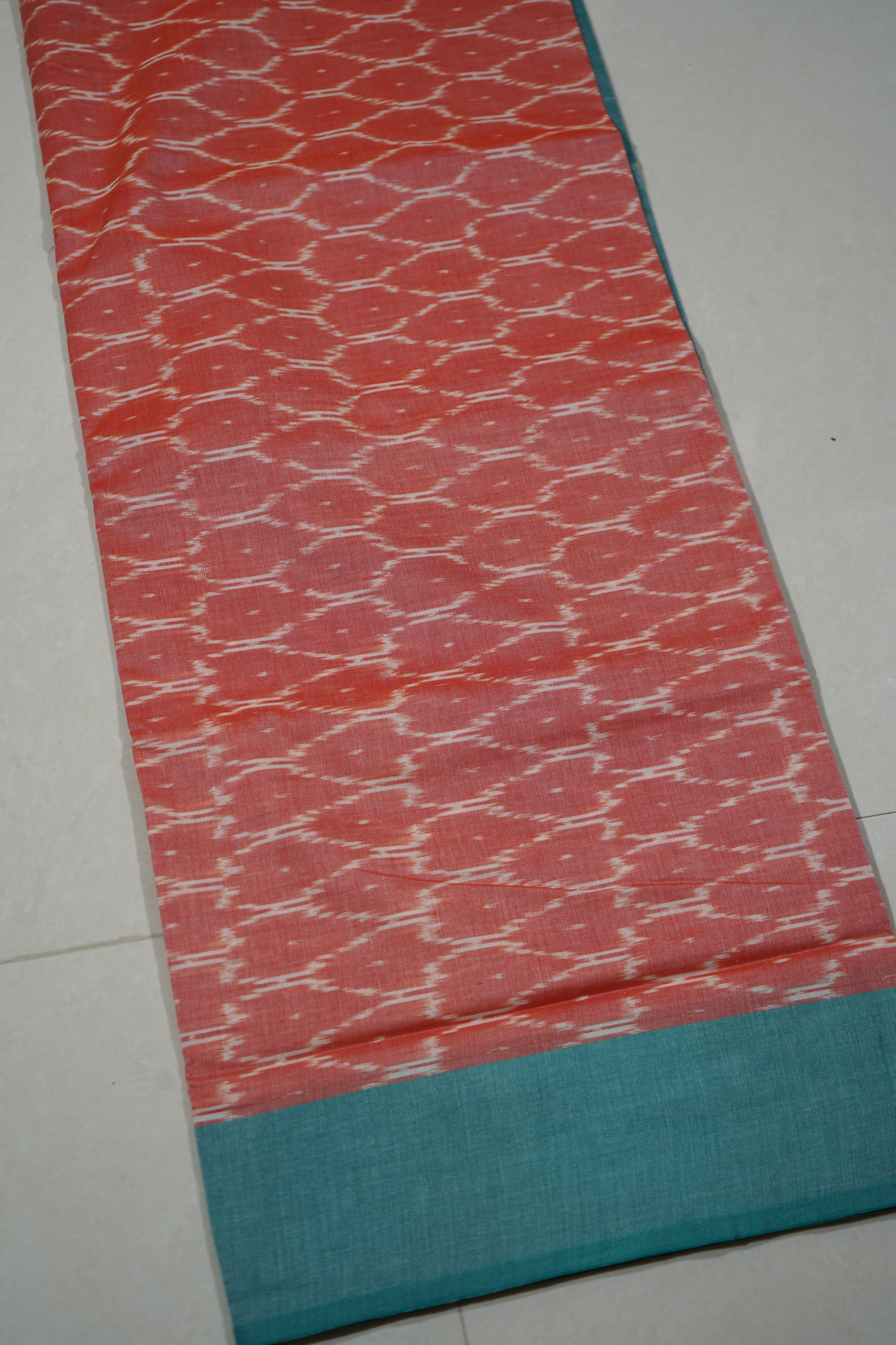 Multicolor - MERCERISED COTTON HANDLOOM POCHAMPALLY IKAT SAREE 09