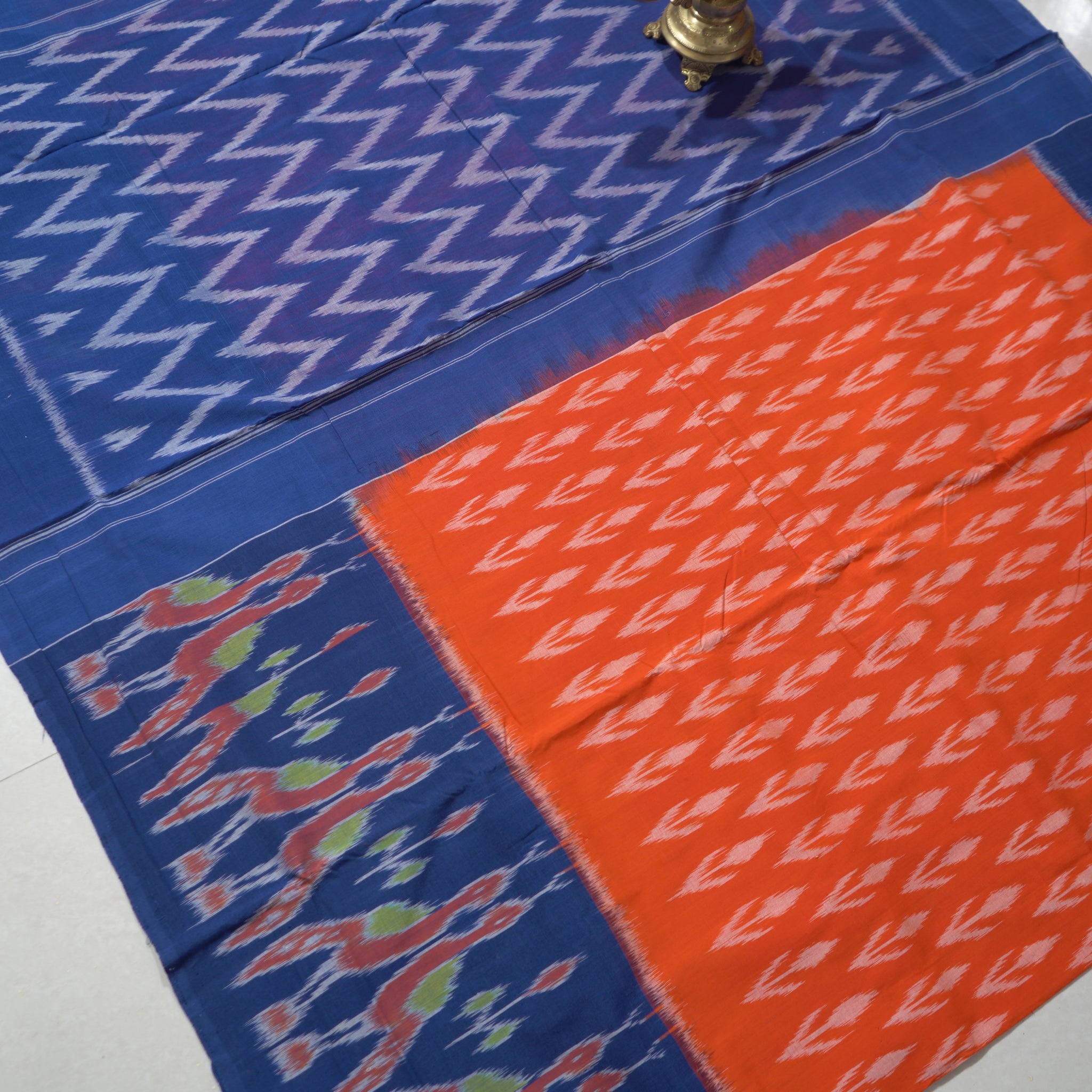 Multicolor - MERCERISED COTTON HANDLOOM POCHAMPALLY IKAT SAREE 09