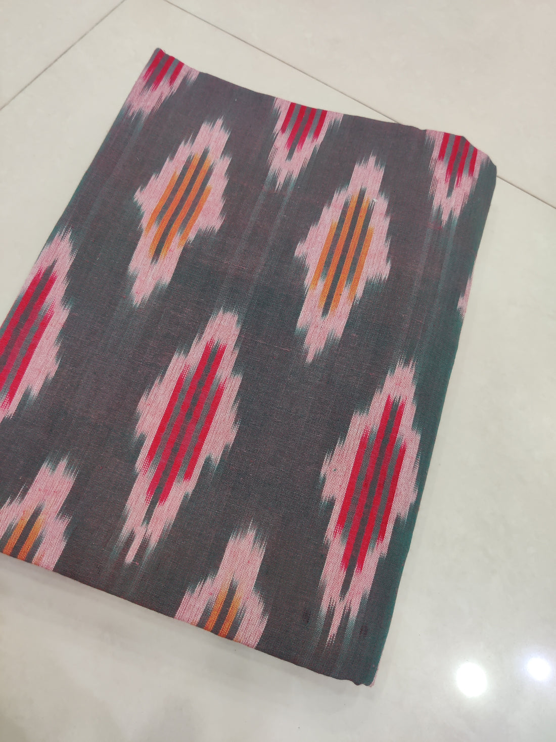 Multicolor - Premium Handloom Cotton Ikat Double Bedsheet (King Size 108 x 90 in) 09