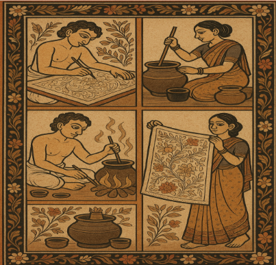 Kalamkari Block Print from Andhra pradesh