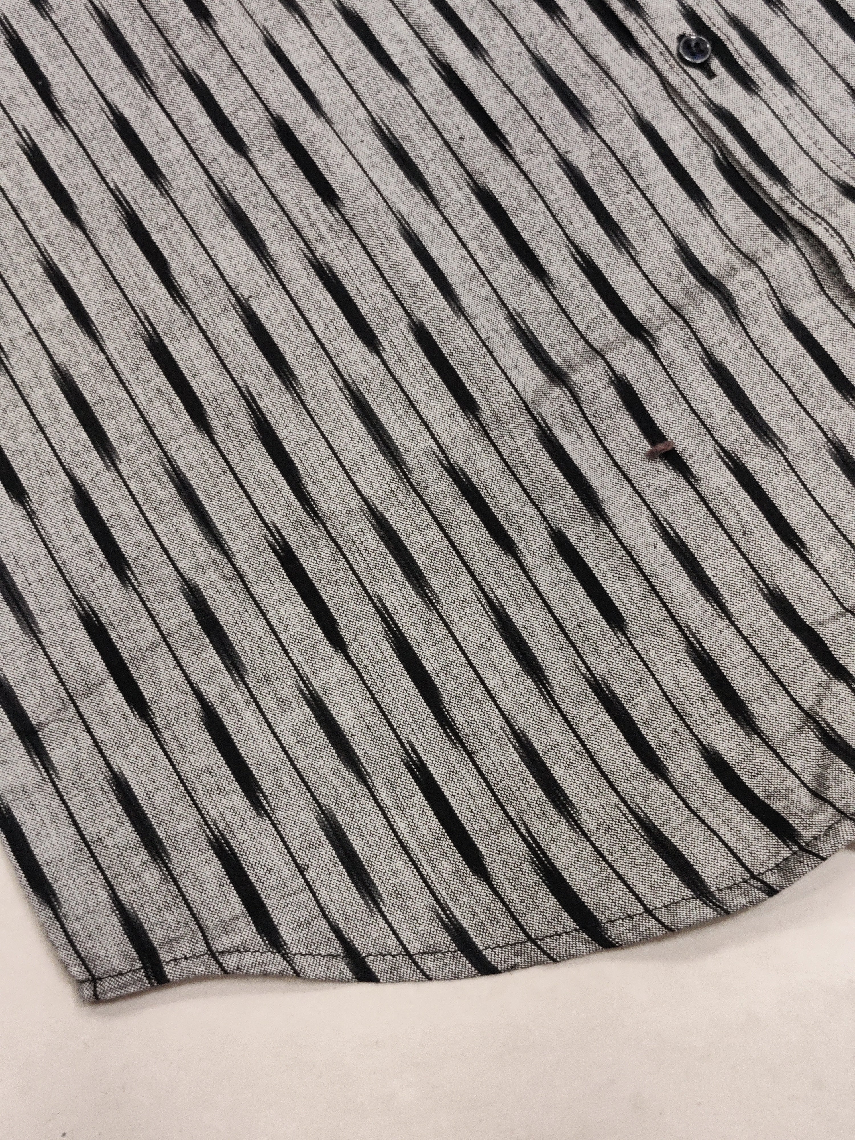 GRAY- FULL SLEEVE COTTON MEN POCHAMPALLY IKAT SHIRT 16