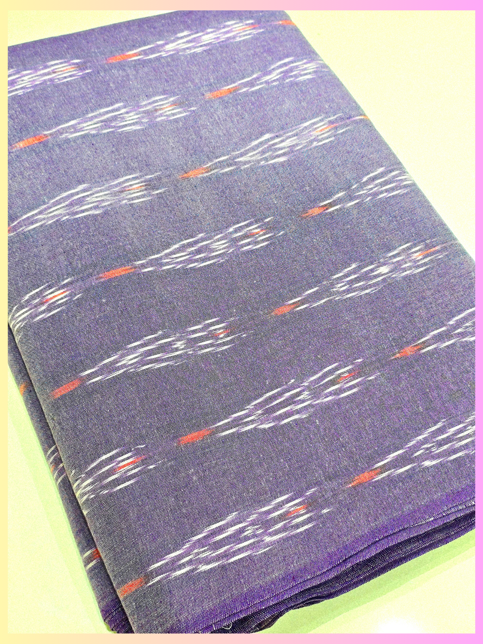 PURPLE- COTTON POCHAMPALLY IKAT FABRIC 23