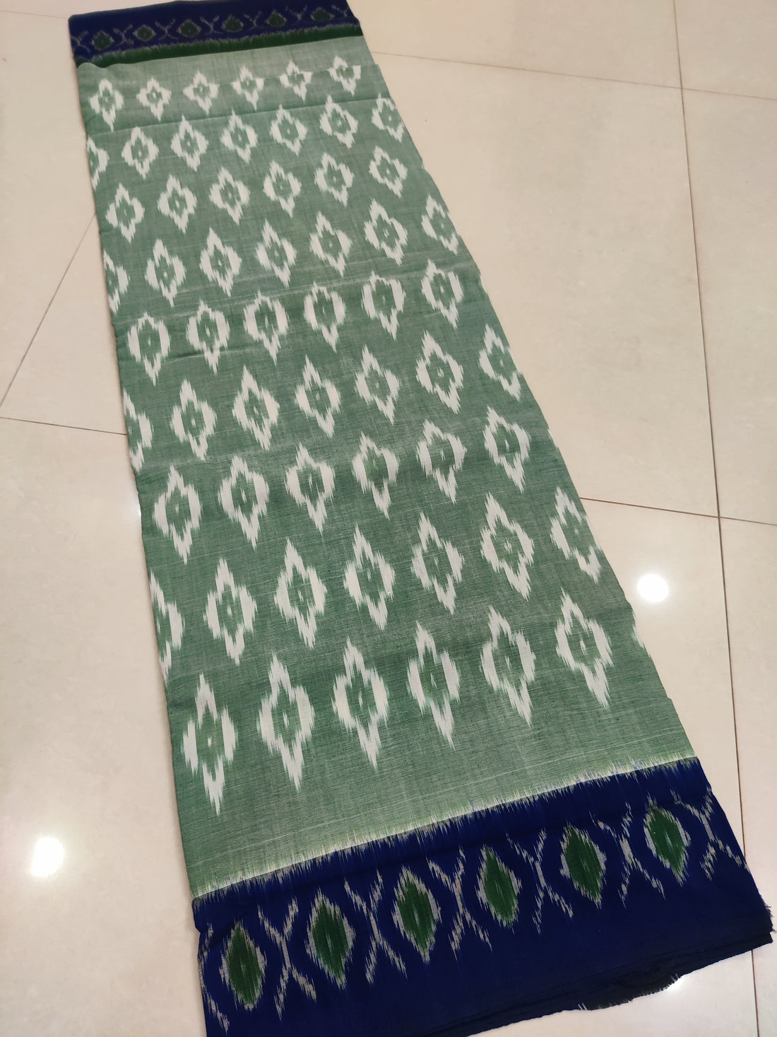 Black - MERCERISED PURE COTTON HANDLOOM POCHAMPALLY IKAT SAREE 63